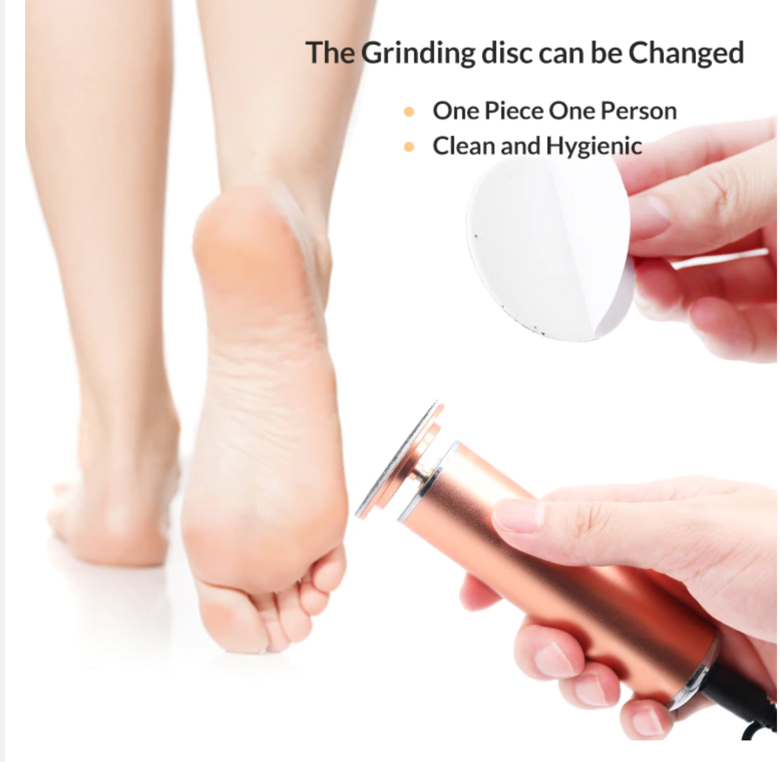 Electric Foot Grinder Peeling Heel Callus Dead Skin Remover Profesional Feet Care Products FREE SHIPPING Allure Image Skin Body